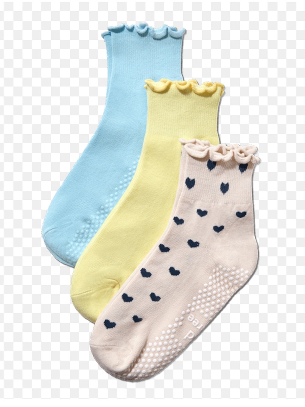 HOLD FOR THREE Pilates Ruffle Socks 3-Pack Brand New!